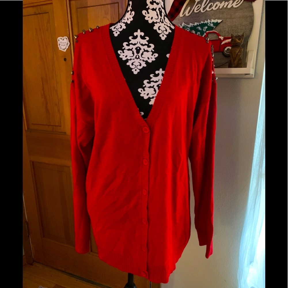 Iron First Red Spine sweater
